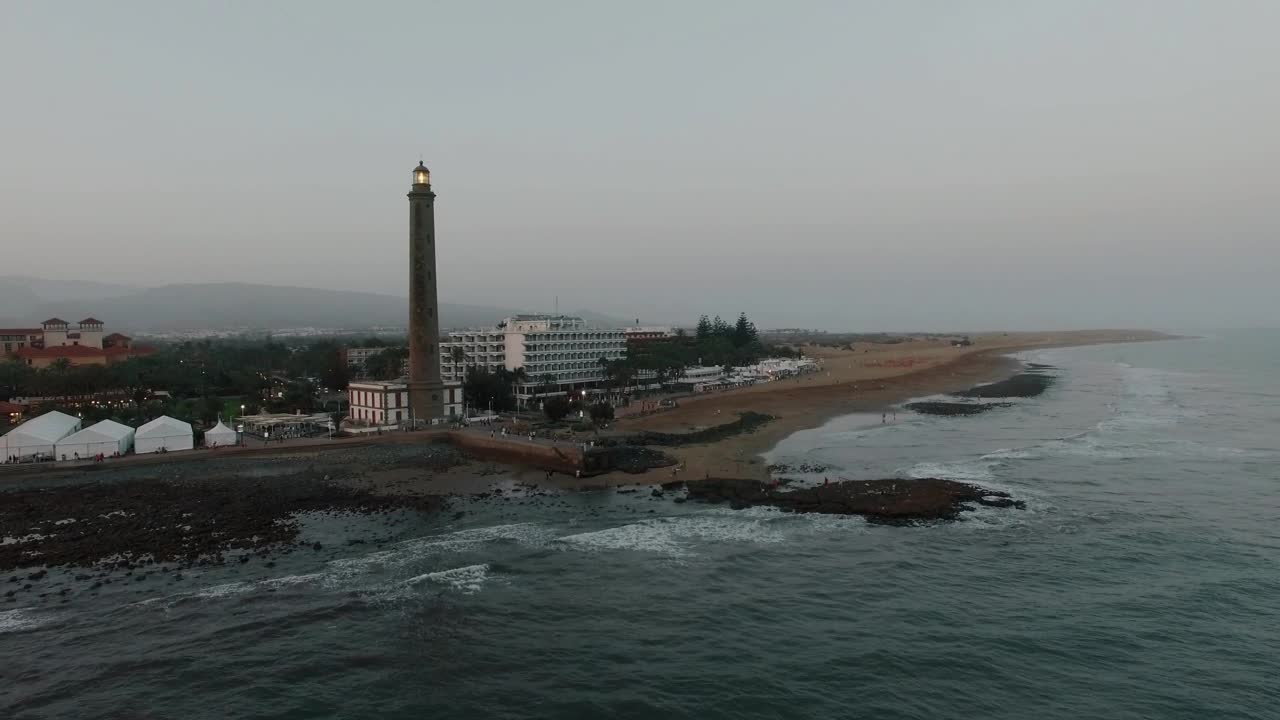 Stock Video Lighthouse Standing Stall At The Coast Animated Wallpaper