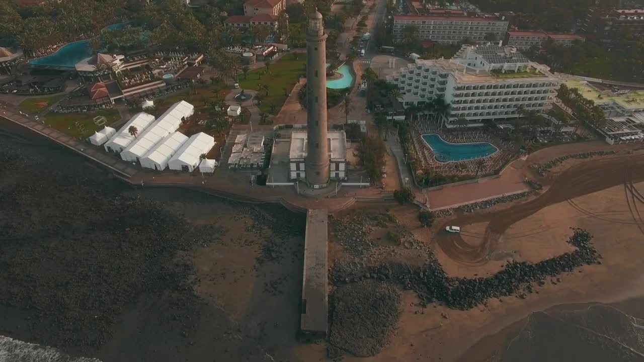 Stock Video Lighthouse At The Edge Of Gran Canaria Animated Wallpaper