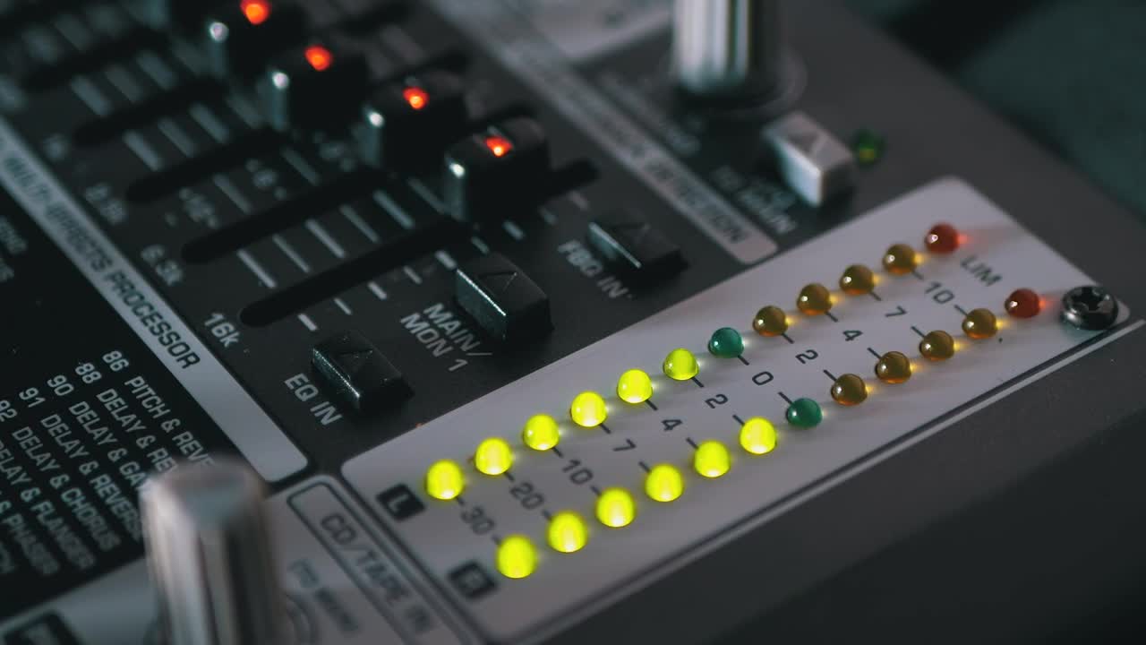 Stock Video Led Indicators Of Sound Levels Animated Wallpaper