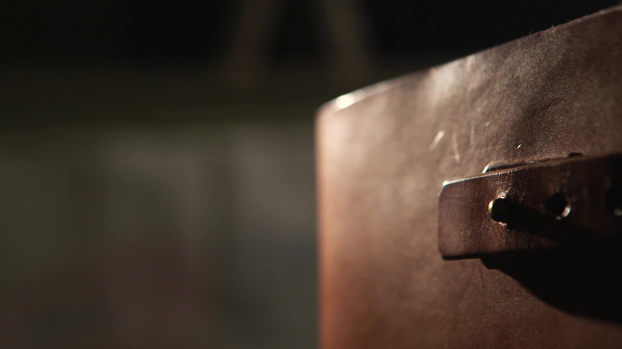 Stock Video Leather Covered Book Animated Wallpaper