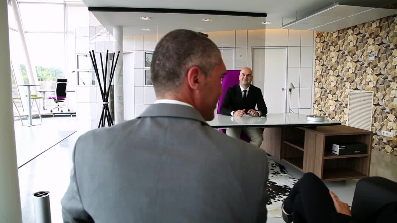 Stock Video Lawyers Meeting In An Office Animated Wallpaper