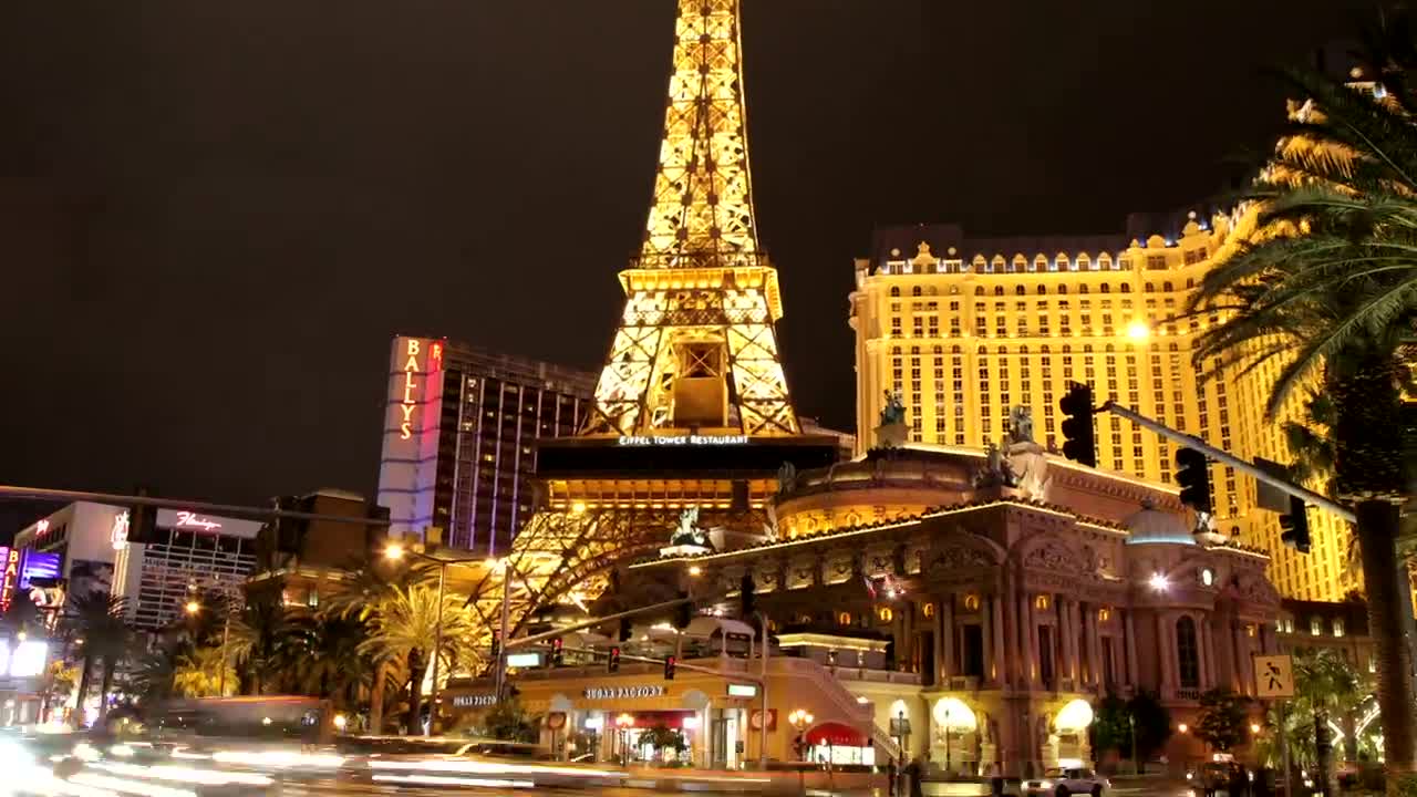 Stock Video Las Vegas Panning Time Lapse Animated Wallpaper