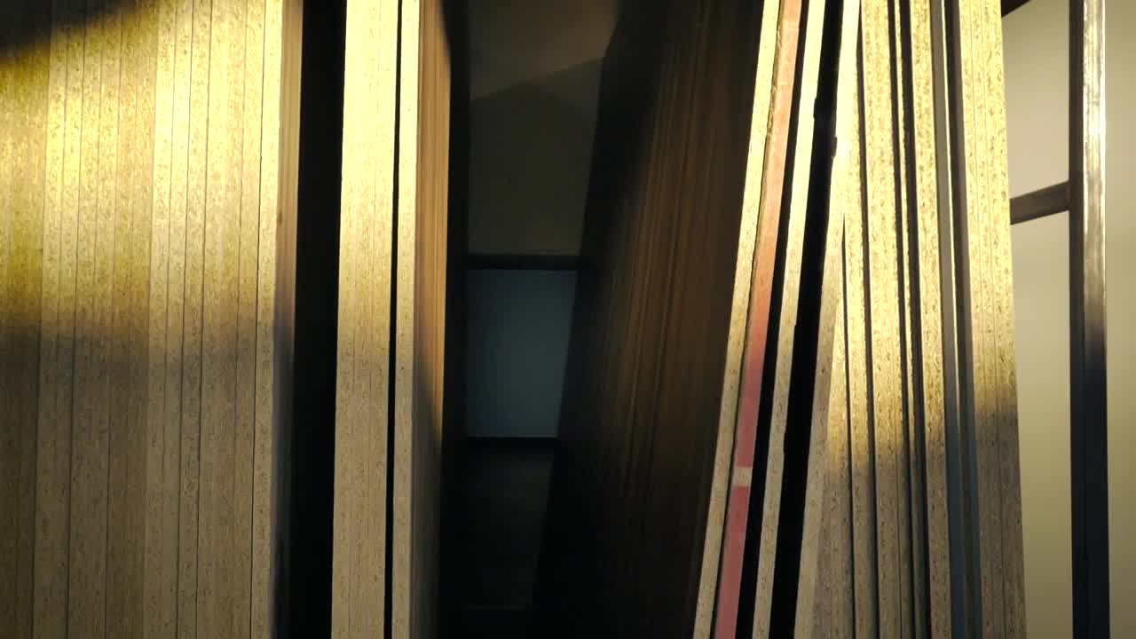 Stock Video Large Wooden Boards Stacked In A Carpentry Animated Wallpaper