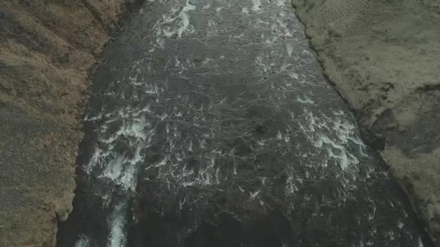 Stock Video Large River Leading To A Waterfall Smal Animated Wallpaper