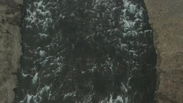 Stock Video Large River Flowing Smal Animated Wallpaper