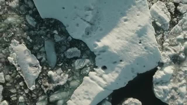 Stock Video Large Ice Fields Top Shot Smal Animated Wallpaper