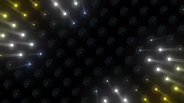 Stock Video Large Curved Screen Showing A Lot Of Yellow Lights Smal Animated Wallpaper