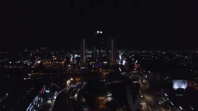 Stock Video Large Building At Night Smal Animated Wallpaper