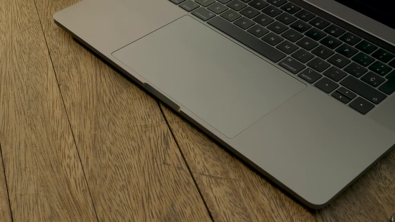 Stock Video Laptop On A Table Animated Wallpaper