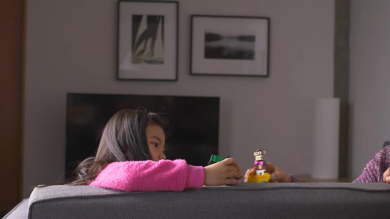 Stock Video Mother Playing With Her Little Daughte Animated Wallpaper