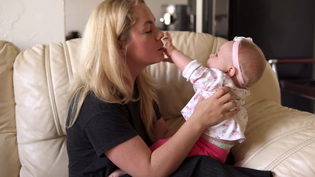 Stock Video Mother Playing With Her Little Bab Animated Wallpaper