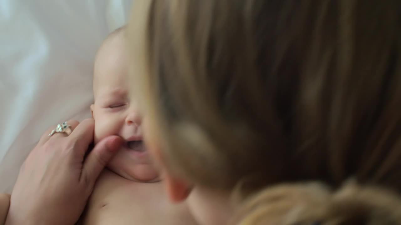 Stock Video Mother Playing With Her Infan Animated Wallpaper
