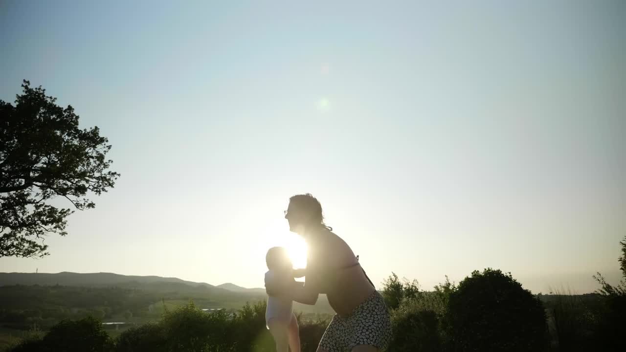 Stock Video Mother Playing With Her Bab Animated Wallpaper