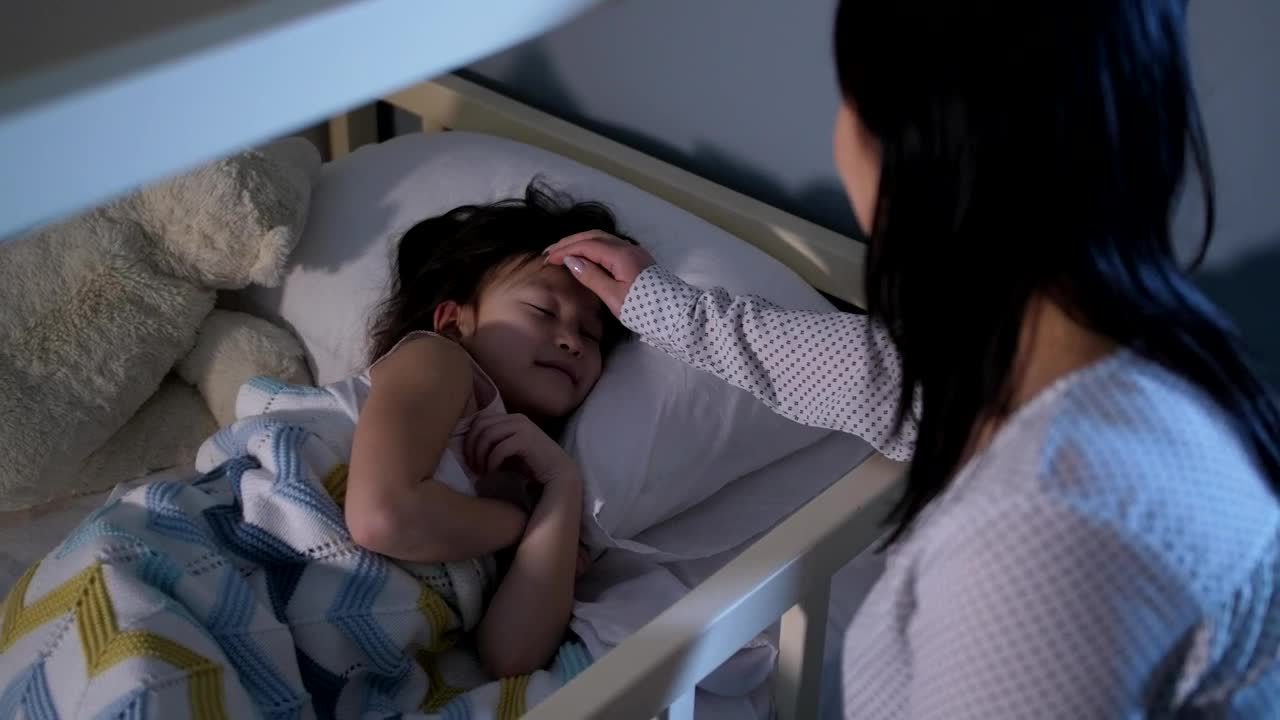 Stock Video Mother Kissing Her Child Before Be Animated Wallpaper