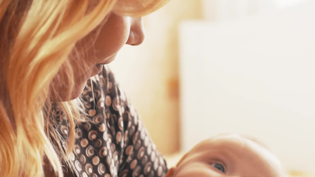 Stock Video Mother Holding Her Little Bab Animated Wallpaper