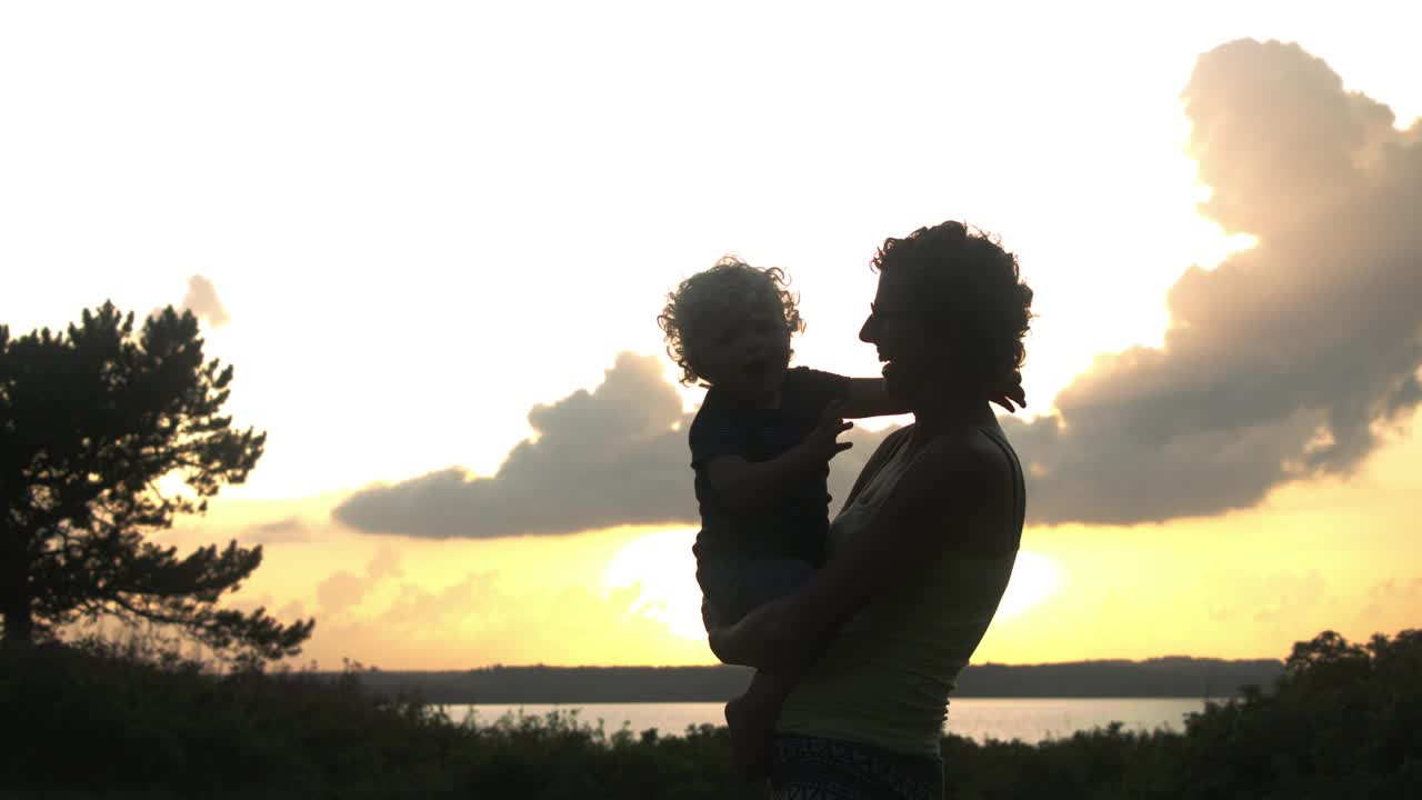 Stock Video Mother Holding Her Bab Animated Wallpaper