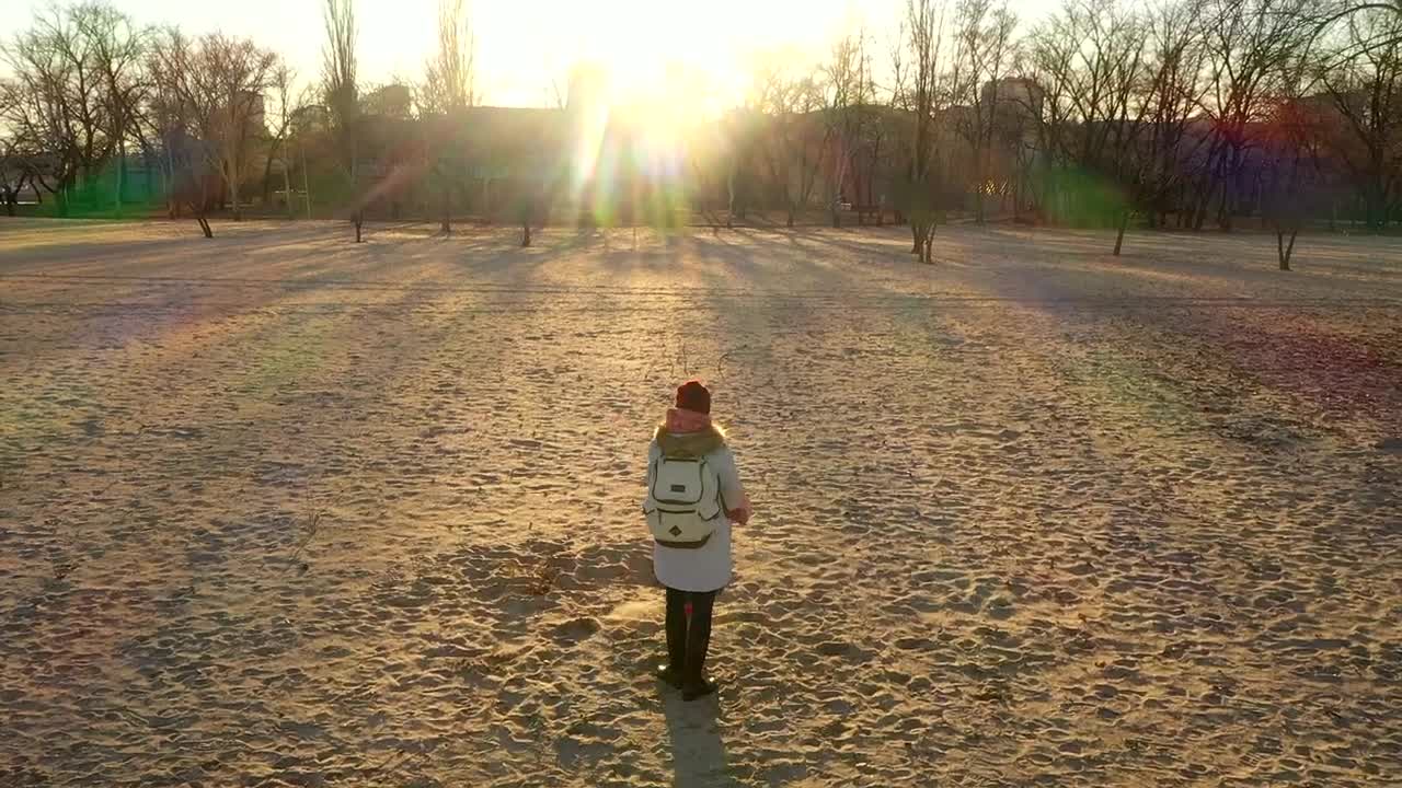 Stock Video Mother And Daughter Enjoy The Sunset By The Rive Animated Wallpaper