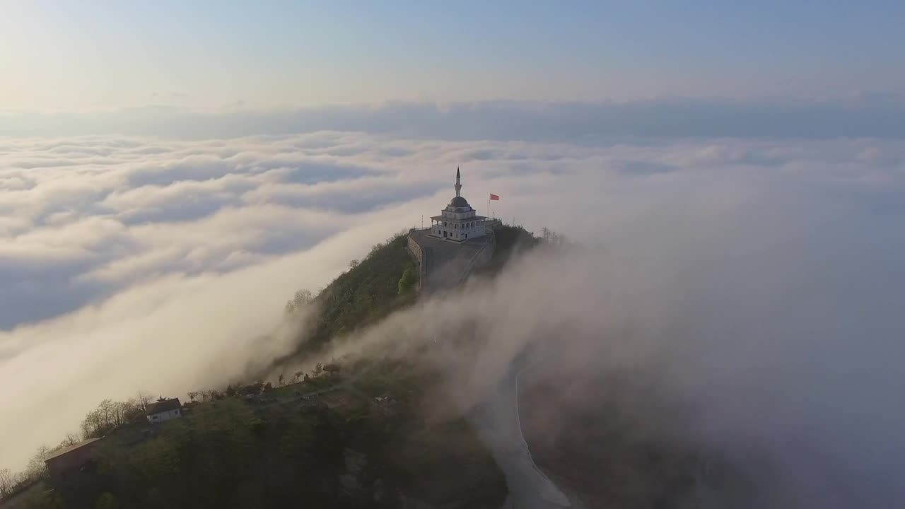 Stock Video Mosque In The Mountain At Daw Animated Wallpaper