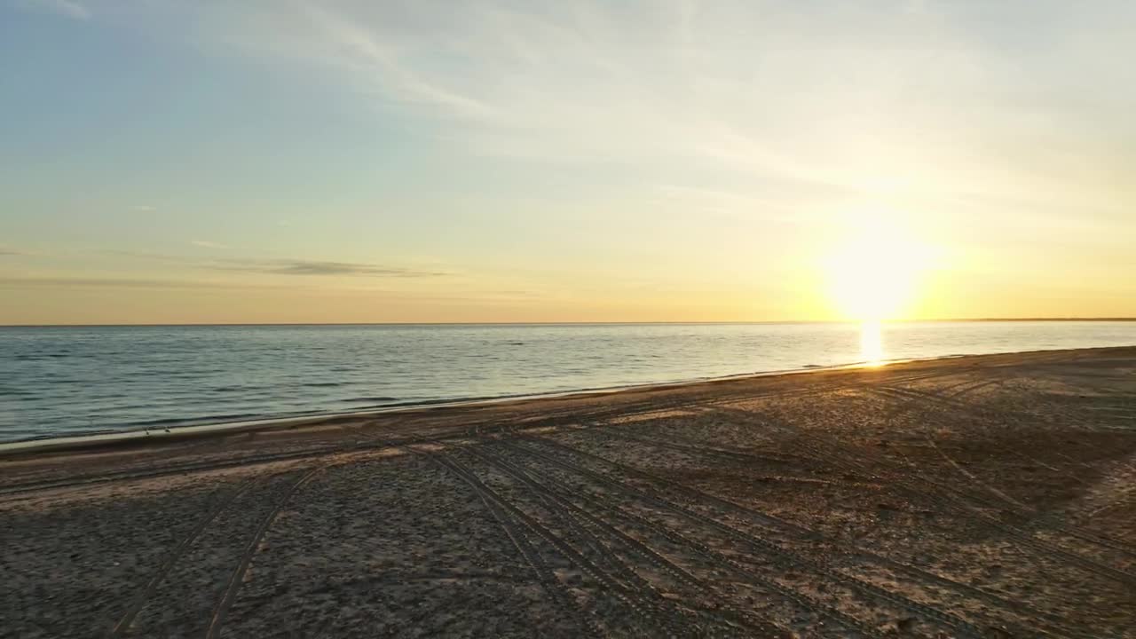 Stock Video Morning Sunrise At The Beac Animated Wallpaper