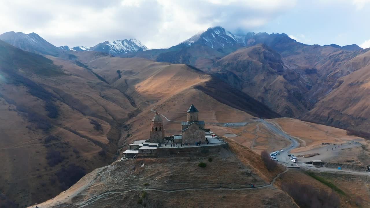 Stock Video Monastery In The Top Of The Mountai Animated Wallpaper