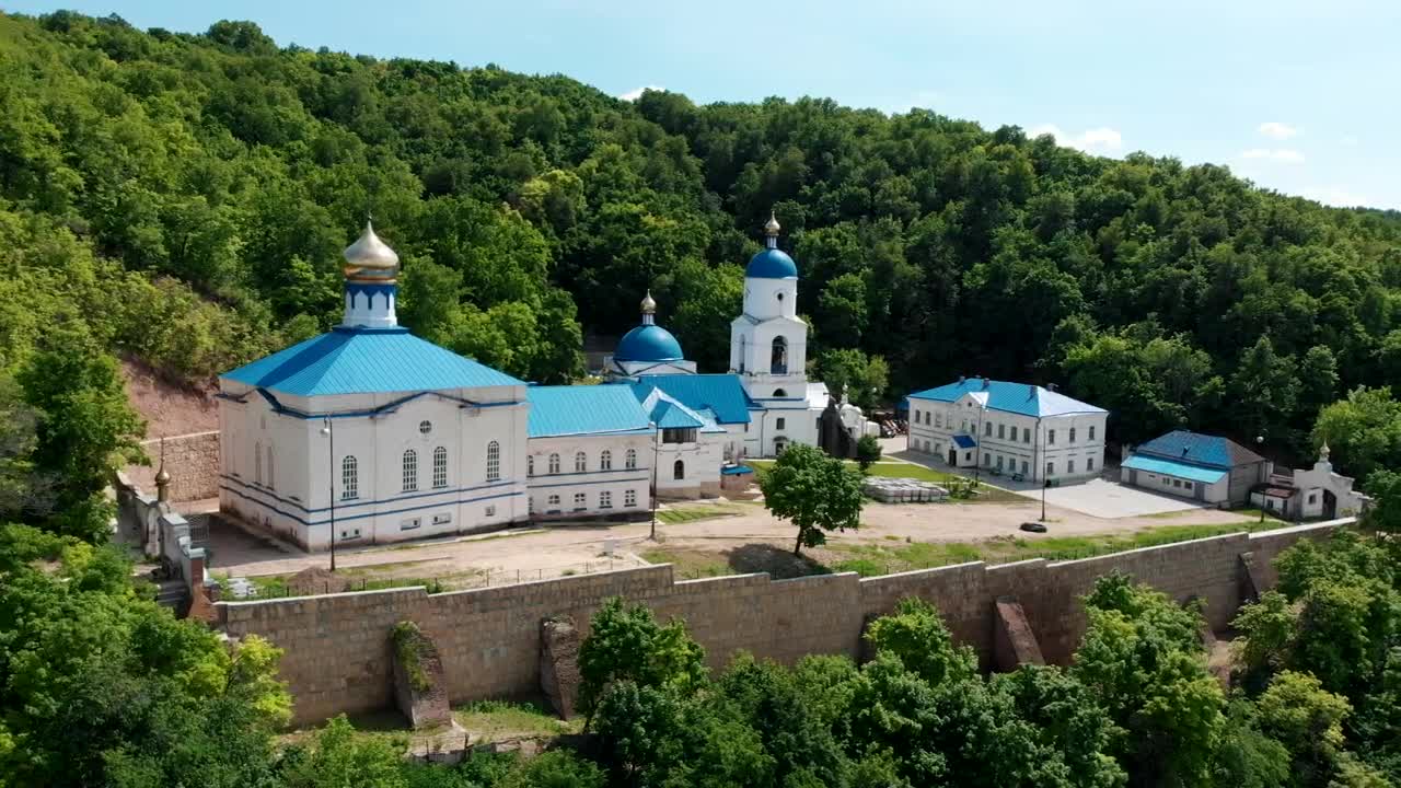 Stock Video Monastery In The Middle Of The Fores Animated Wallpaper