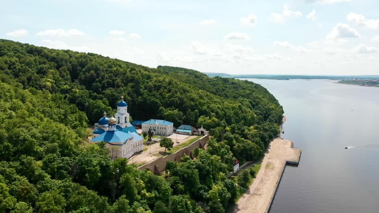 Stock Video Monastery And Church In The Middle Of The Fores Animated Wallpaper