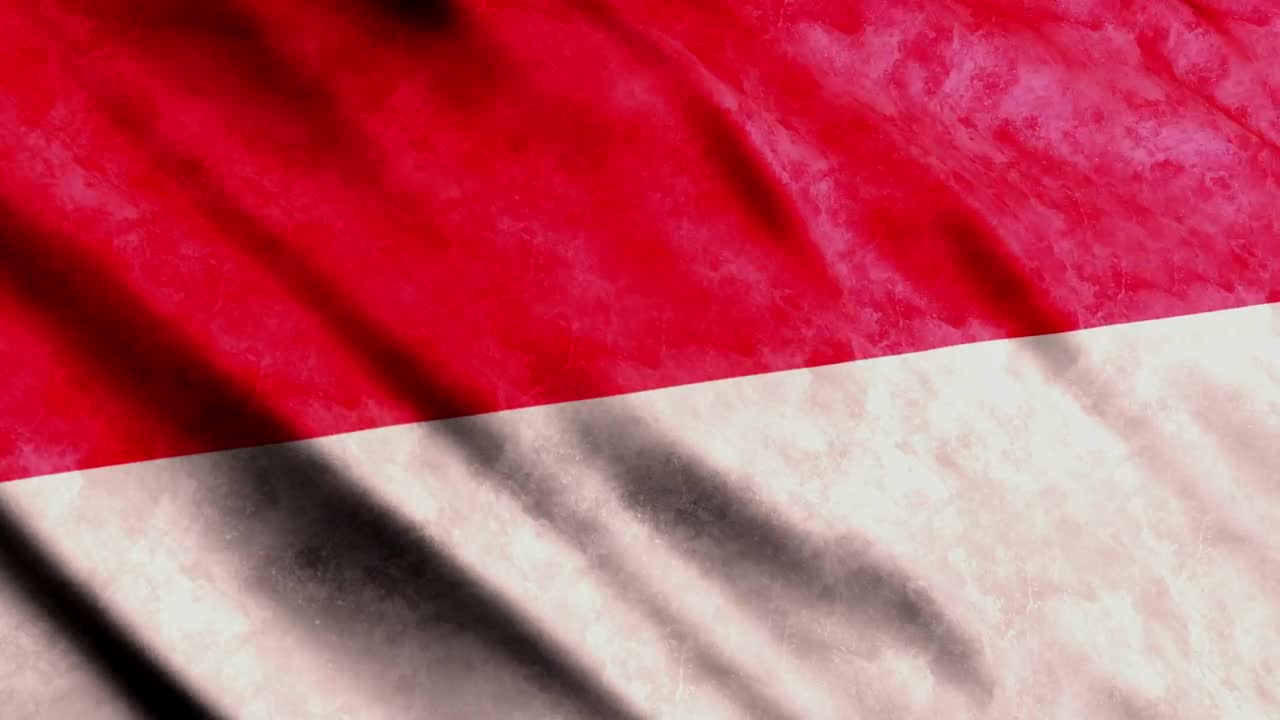 Stock Video Monaco Waving Flag Rende Animated Wallpaper