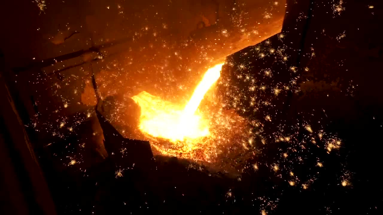 Stock Video Molten Metal In A Worksho Animated Wallpaper