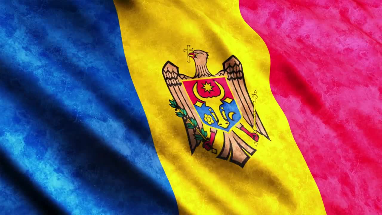Stock Video Moldova Flag D Rende Animated Wallpaper