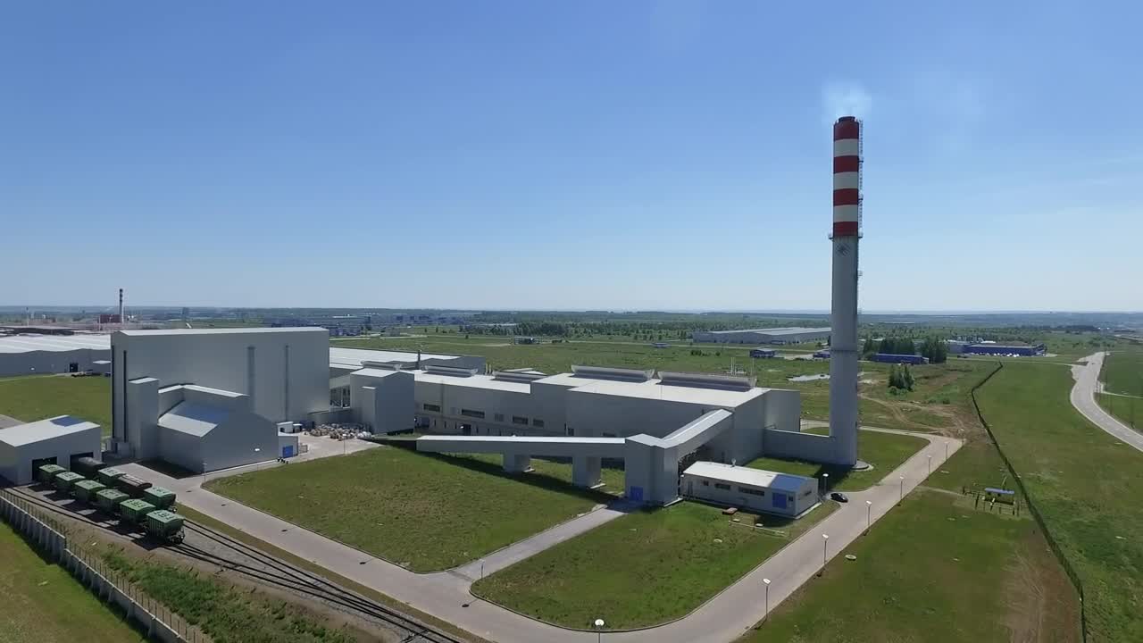 Stock Video Modern Warehouse And Railwa Animated Wallpaper