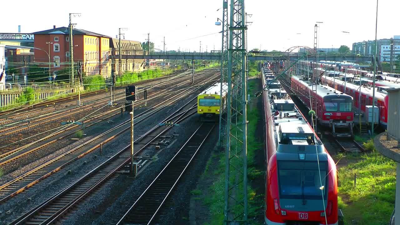 Stock Video Modern Train Statio Animated Wallpaper