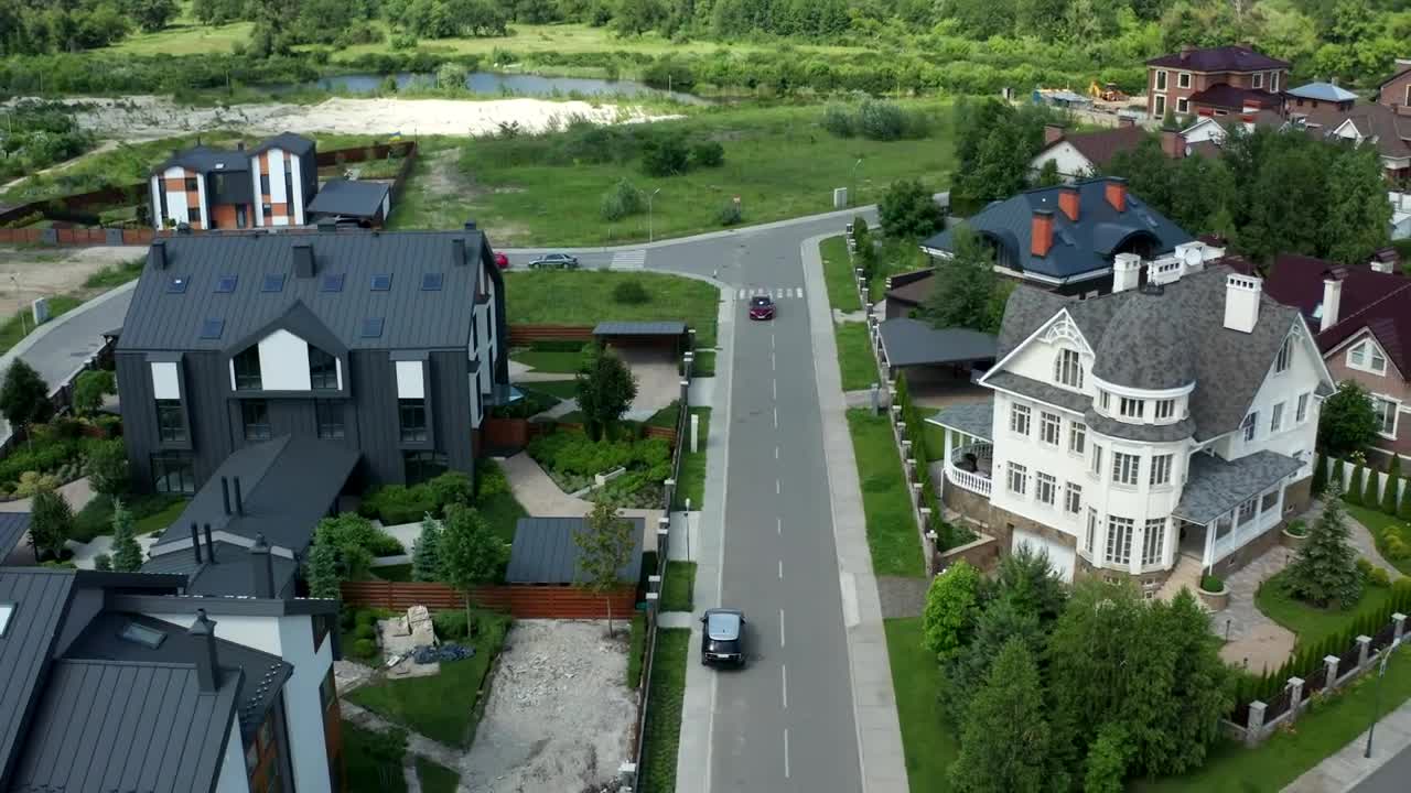 Stock Video Modern Houses At The Edge Of Tow Animated Wallpaper