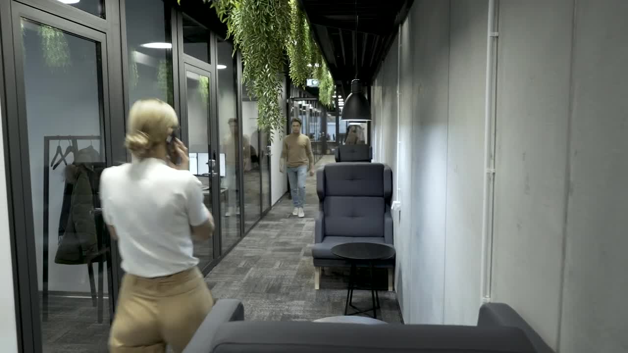 Stock Video Modern Corporate Office Animated Wallpaper