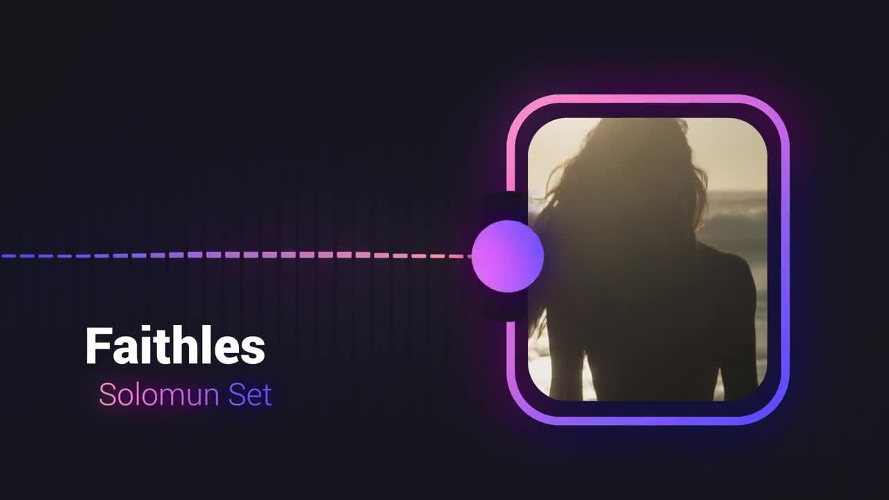 Stock Video Modern Audio Visualize Animated Wallpaper