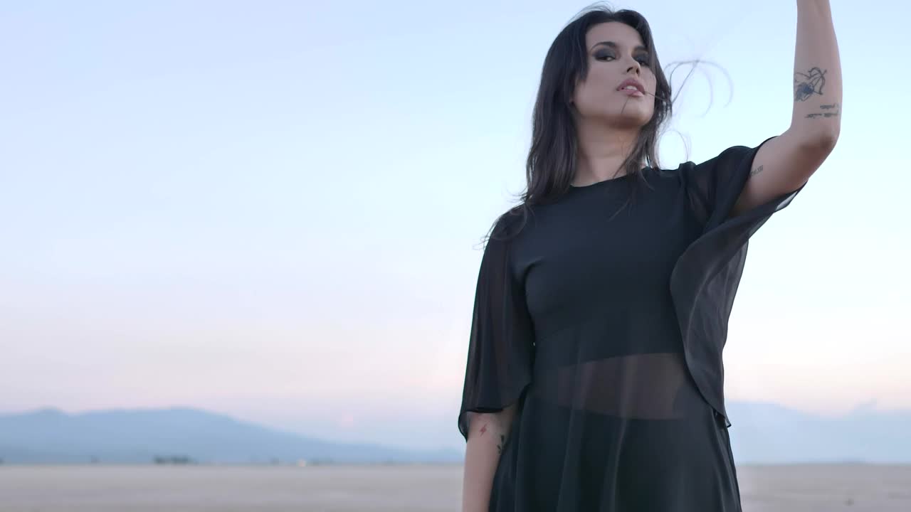 Stock Video Model Looking Captivating At The Camer Animated Wallpaper