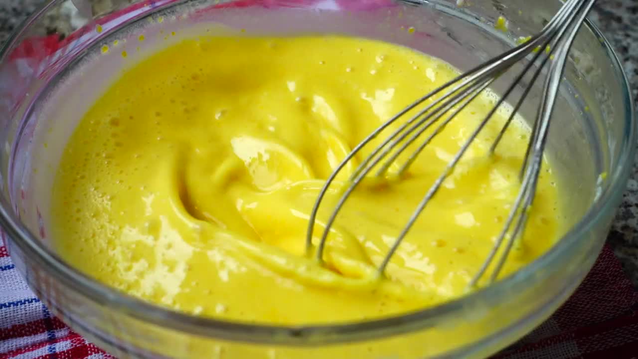 Stock Video Mixing Eggs In A Bowl Top Vie Animated Wallpaper