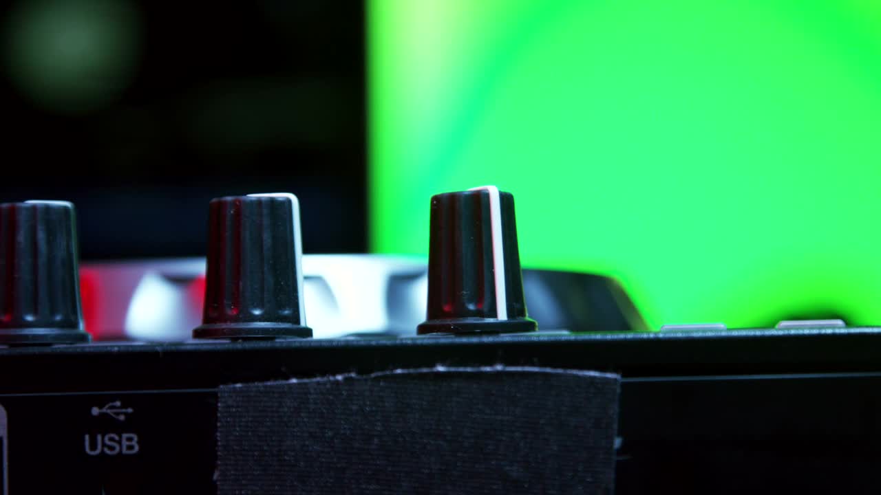 Stock Video Mixer Buttons And Control Animated Wallpaper