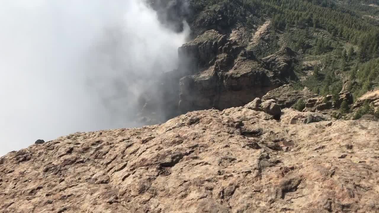 Stock Video Mist And Low Clouds Across The Hill Animated Wallpaper