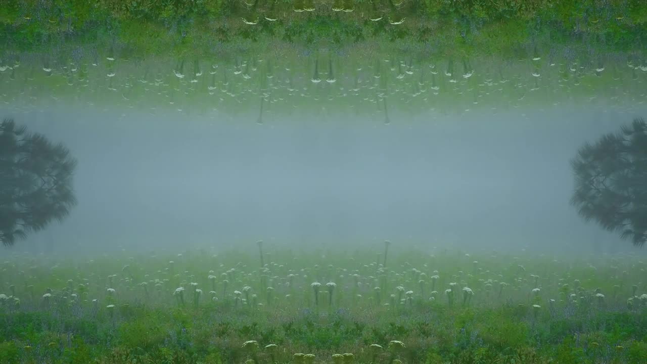 Stock Video Mirror Foggy Fores Animated Wallpaper
