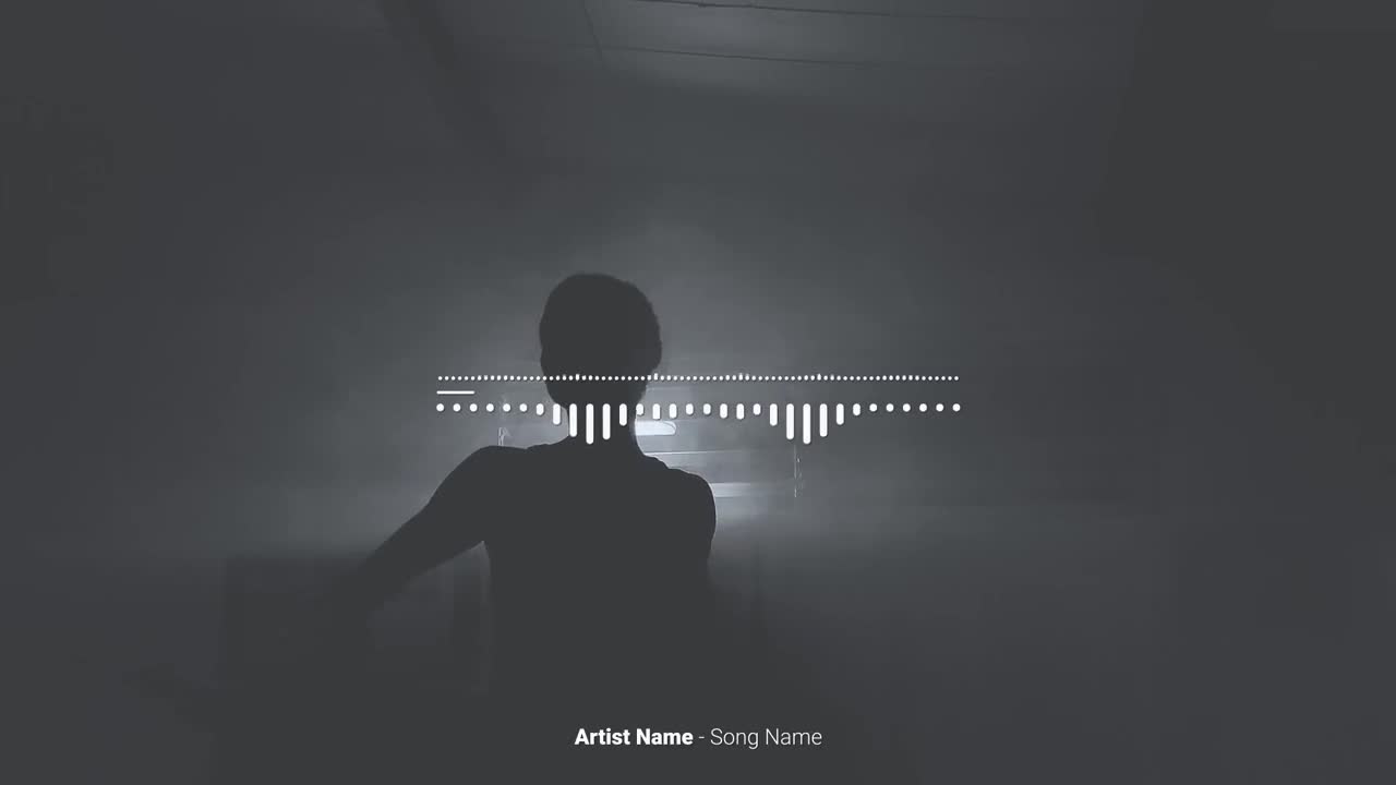 Stock Video Minimal Audio Visualize Animated Wallpaper