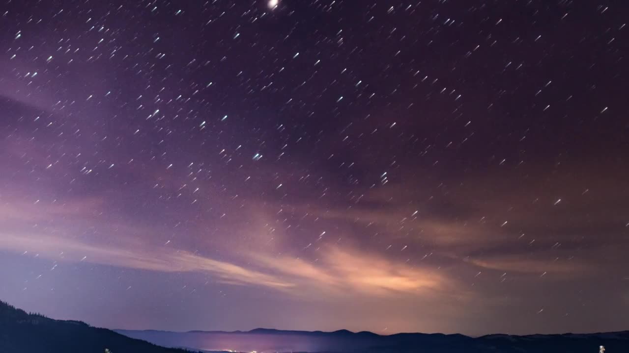 Stock Video Milky Way Time Laps Animated Wallpaper