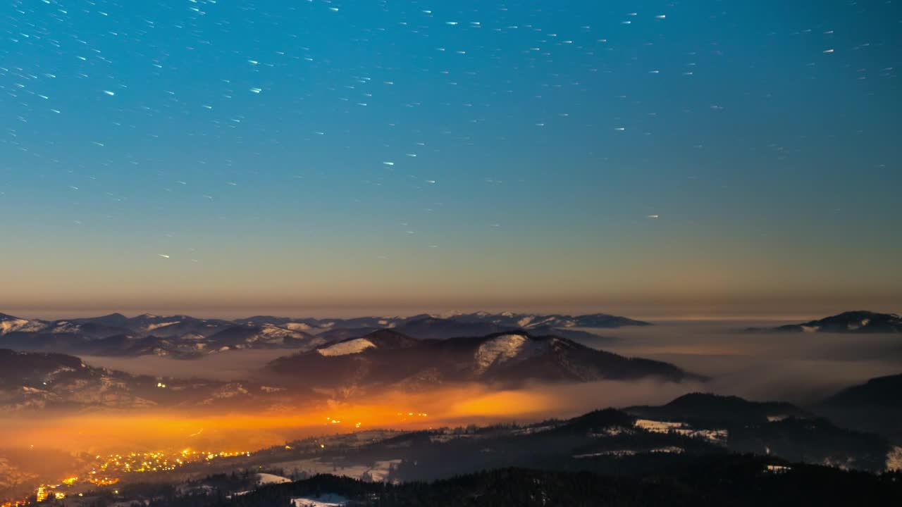Stock Video Milky Way Over A Mountain Rang Animated Wallpaper