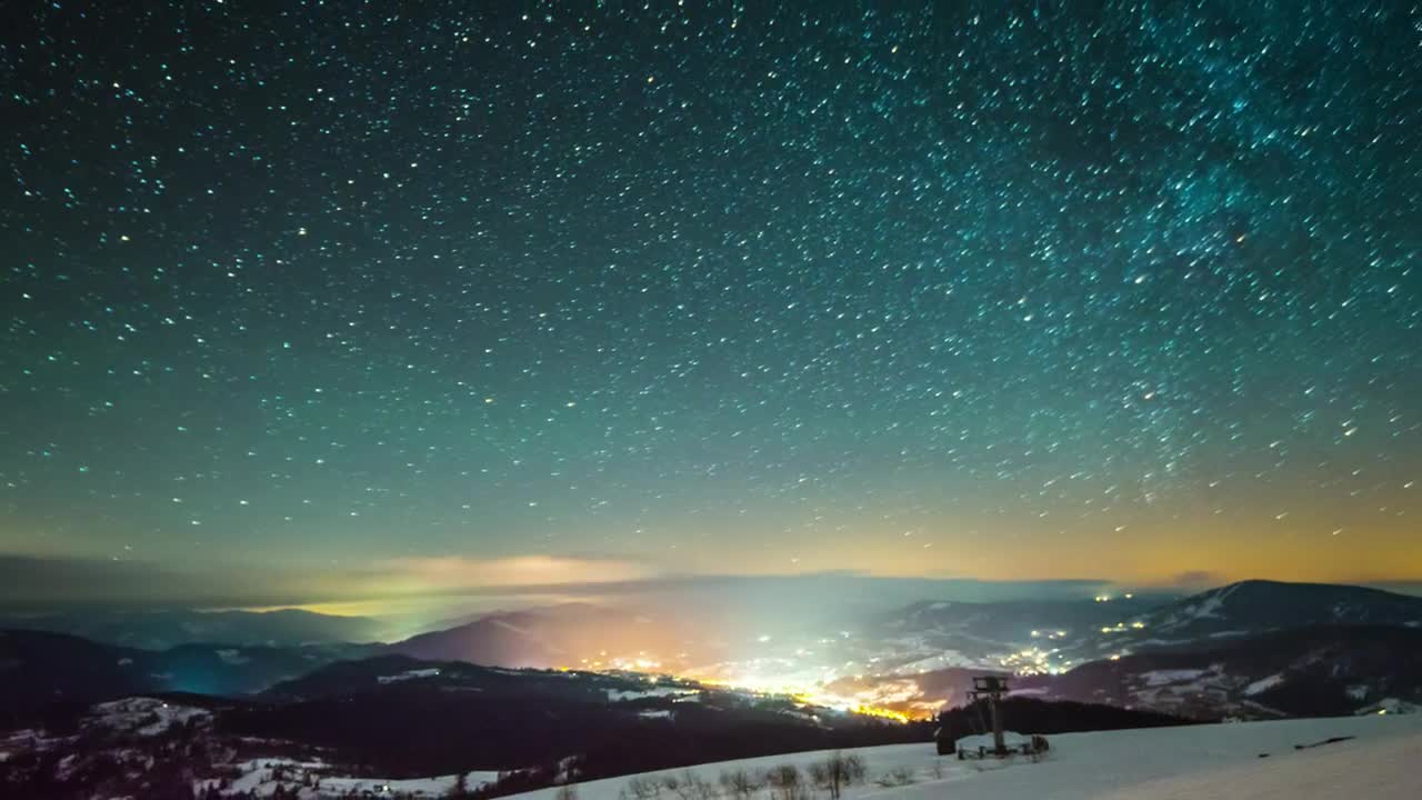 Stock Video Milky Way In The Sky Time Laps Animated Wallpaper