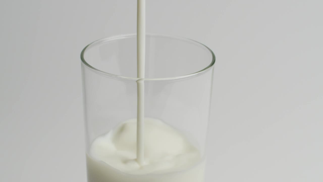 Stock Video Milk Poured In A Glas Animated Wallpaper