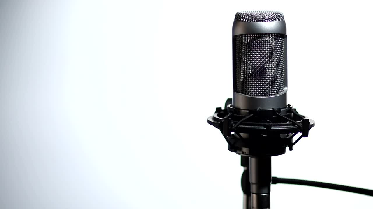 Stock Video Microphone With A Filte Animated Wallpaper