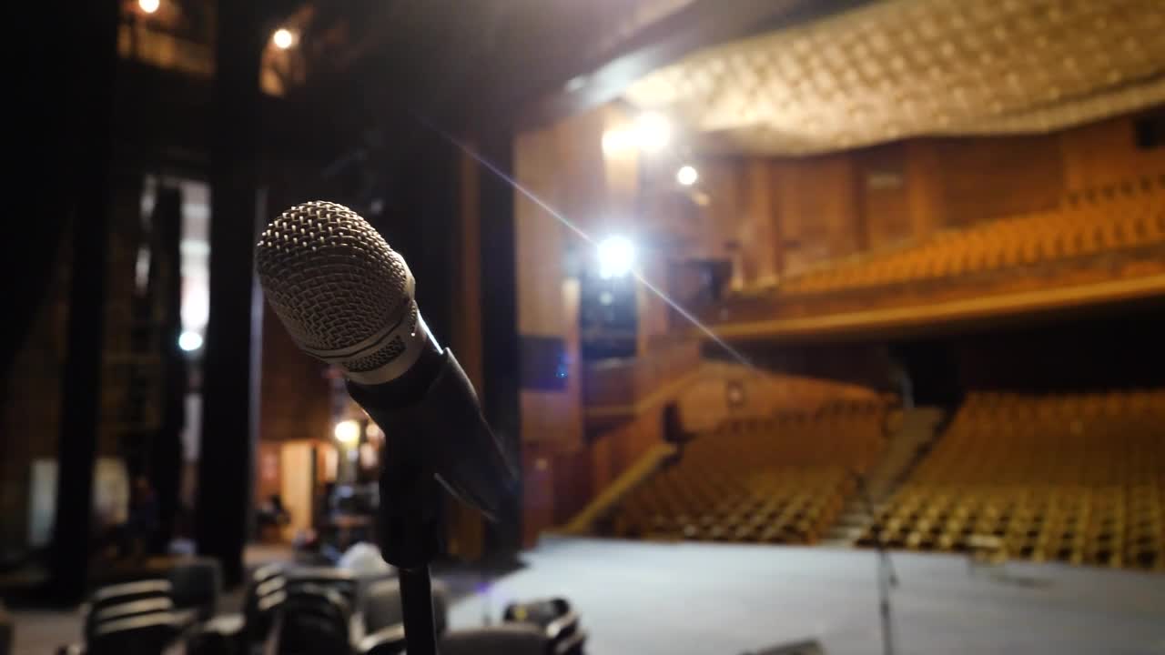 Stock Video Microphone On Stag Animated Wallpaper