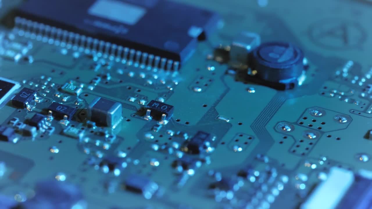 Stock Video Microchip Technology Close U Animated Wallpaper