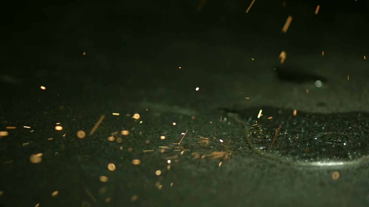 Stock Video Metallic Sparks In Slow Motio Animated Wallpaper