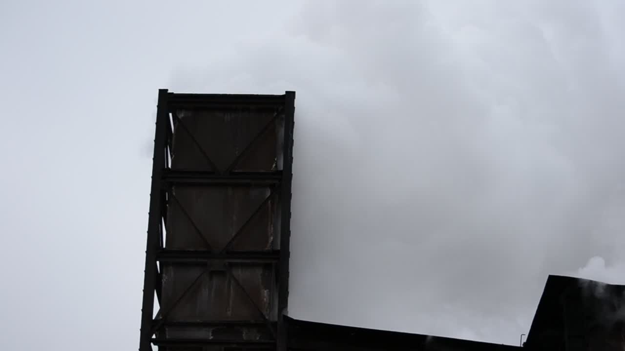 Stock Video Metal Workshop On A Cold Da Animated Wallpaper