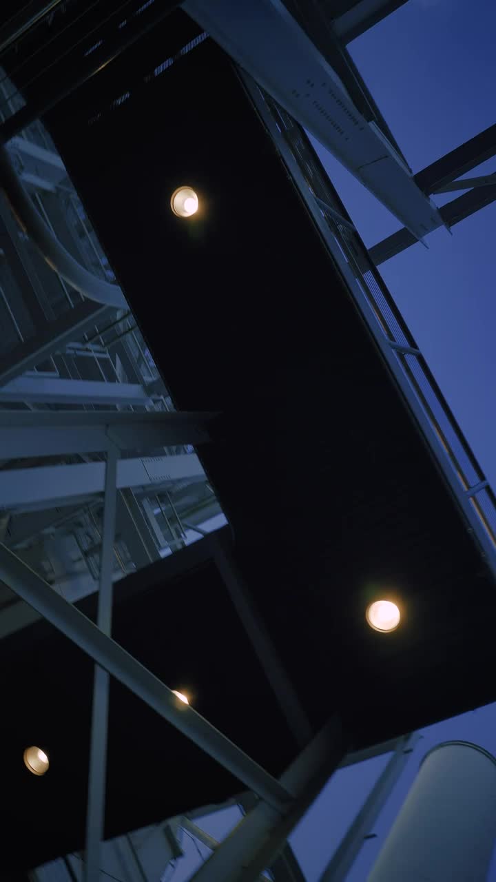 Stock Video Metal Structures Of An Electric Power Plan Animated Wallpaper